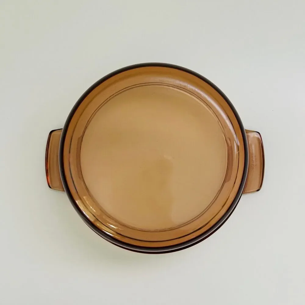 VISIONS Corning France Amber Glass V-20-B Double Boiler Insert Pot 1.5 Qt No Lid